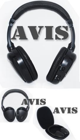 Беспроводные автомобильные ИК наушники двухканальные AVEL AVS002HP