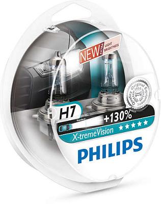 Ламппы автомобильные Philips 12972XV+S2  H7 12V- 55W (PX26d) (+130% света)  X-treme Vision (2 шт.)
