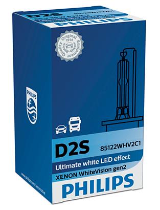 Ксеноновая автолампа Philips D2S  WhiteVision gen 2 85122WHV2C1