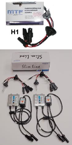 Комплект ксенона MTF Light Slim MSP H1 12V/24V 35W 4300K (5000K или 6000К)