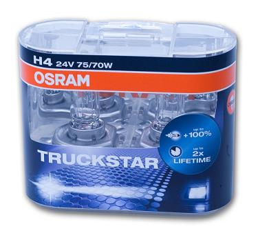 Лампы автомобильные Osram 64196TSP-HCB  H4 24V- 75/70W (P43t) Truckstar Pro (2шт.)