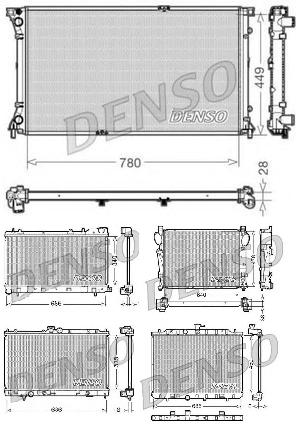 Радиатор охлаждения двигателя DENSO DRM23098