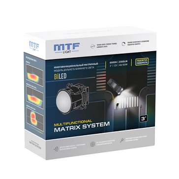 Светодиодные матричные линзы MTF MF54K60 Matrix System Bi-LED 3 с подсветкой поворота