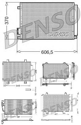 Радиатор кондиционера (конденсатор) DENSO DCN09045