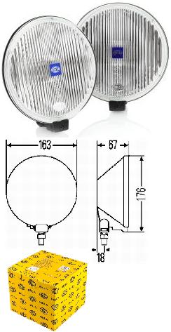 Комплект противотуманных фар Hella Comet 500 1N4 005 750-801