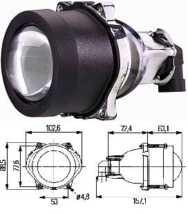 Модуль ближнего света 60 мм Hella 1BL 998 570-001  (HB3, DE)