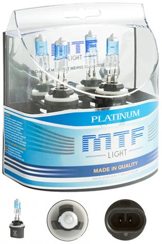 Автомобильные лампы MTF H27 (880) Platinum  HP3133 (12В, 27Вт) 2шт.