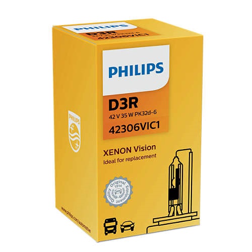 Штатная ксеноновая лампа Philips D3R 4300K 42V-35W (PK32d-6) 42306VIC1