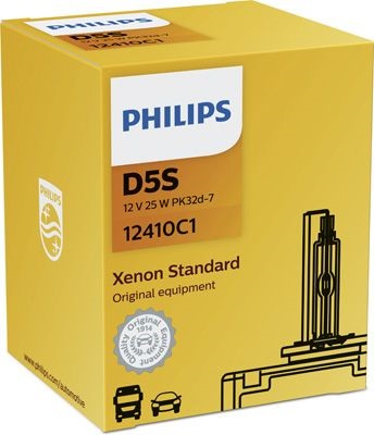 Штатная ксеноновая лампа Philips D5S 12410C1  12V-25W (PK32d-2)