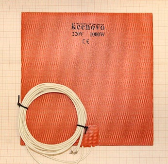 Гибкая нагревающая пластина Keenovo 1000 Вт 220 В (200х200)