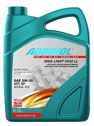 Масло моторное ADDINOL Giga Light MV 0530 LL (5л) 4014766241108