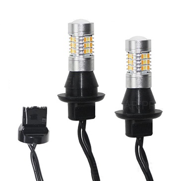Светодиодные лампы ДХО + поворот Car Profi Rubber DRL CP - 3030 31SMD