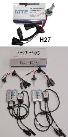 Комплект ксенона MTF Light Slim MSP H27 12V/24V 35W 4300K (5000K или 6000К)