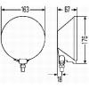 Фара противотуманная Hella Comet 500  1N4 005 750-601 (1 фара, без крышки)